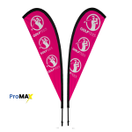 ProMAX Teardrop Banner 4m Double sided, Complete