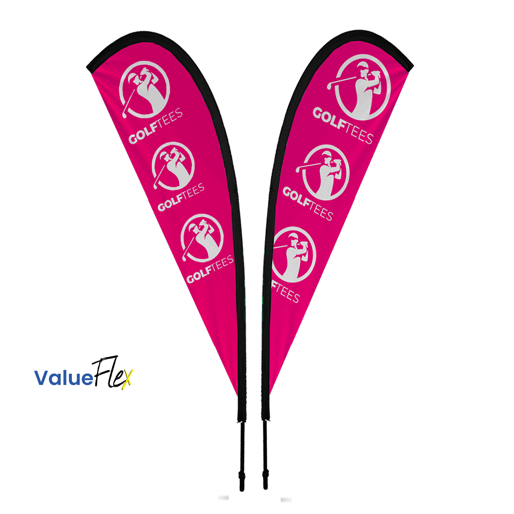 ValueFLEX Teardrop Banner 4m Double sided, Complete