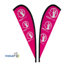 ValueFLEX Teardrop Banner 4m Double sided, Skin Only,