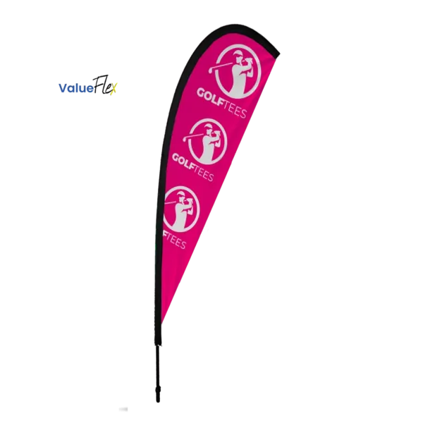 ValueFLEX Teardrop Banner 4m Single sided, Complete