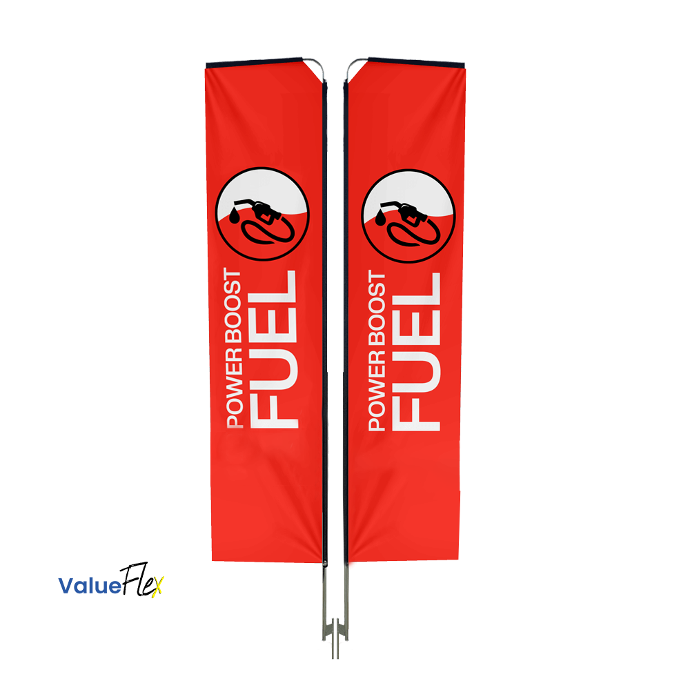 ValueFLEX Telescopic Banner 4m Double sided, Complete
