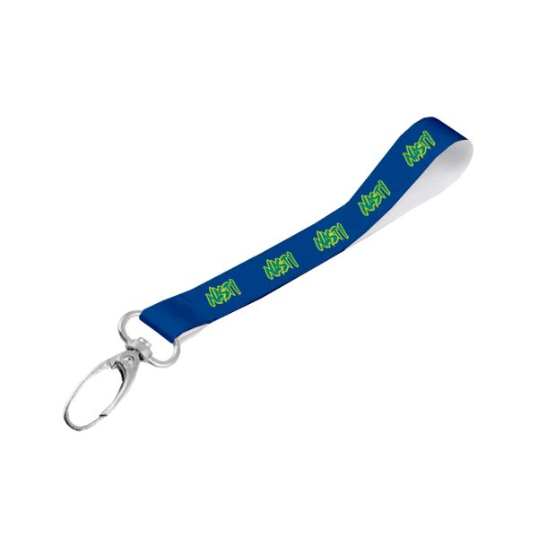 Matte Polyester Wrist Phone Strap S/Sided Print with Lobster Clip 15 x 340mm