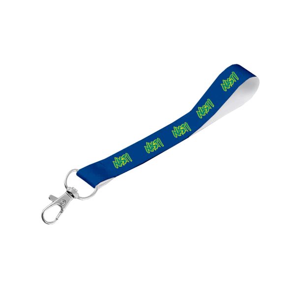 Matte Polyester Wrist Phone Strap S/Sided Print with Snap Hook 15 x 340mm
