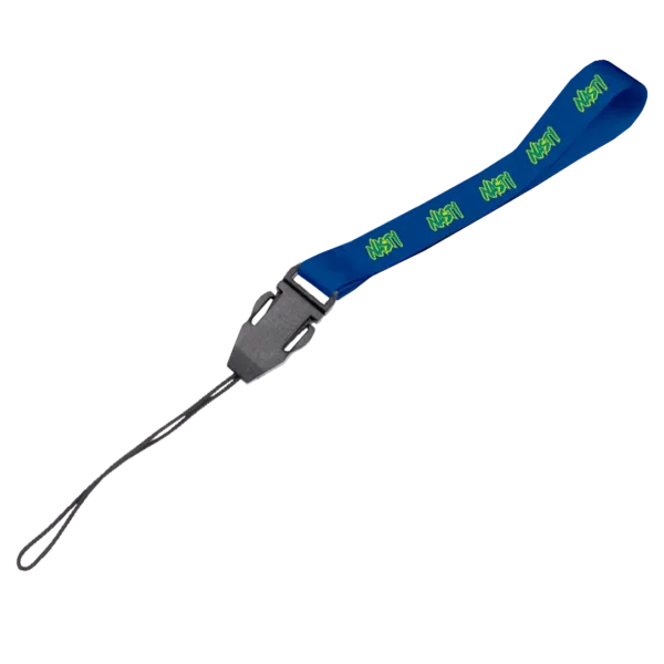 Matte Polyester Wrist Phone Strap D/Sided Print with Cellphone Clip 20 x 340mm