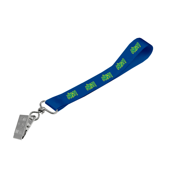 Matte Polyester Wrist Phone Strap D/Sided Print with Crocodile Clip 20 x 340mm