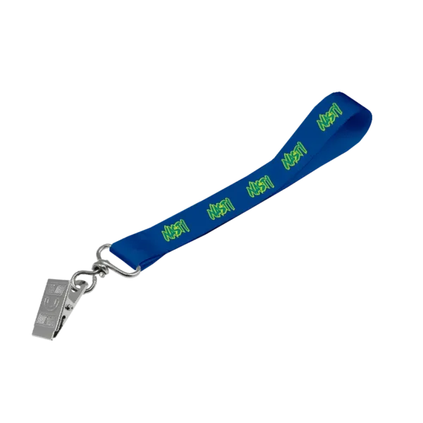 Matte Polyester Wrist Phone Strap D/Sided Print with Crocodile Clip 20 x 340mm