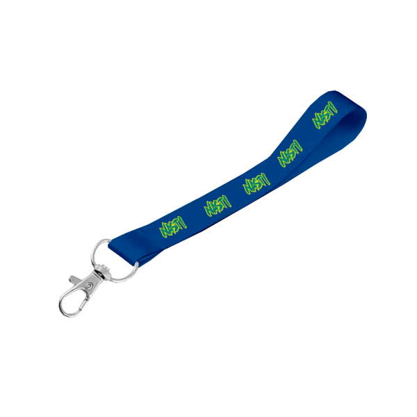 Matte Polyester Wrist Phone Strap D/Sided Print with Snap Hook 25 x 340mm