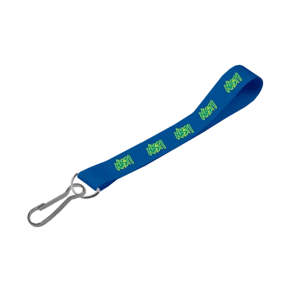 Matte Polyester Wrist Phone Strap D/Sided Print with Swivel Hook 25 x 340mm