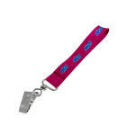 Petersham Wrist Phone Strap D/Sided Print with Crocodile Clip 20 x 340mm