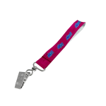 Petersham Wrist Phone Strap S/Sided Print with Crocodile Clip 20 x 340mm