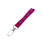 Petersham Wrist Phone Strap D/Sided Print with Lobster Clip 25 x 340mm