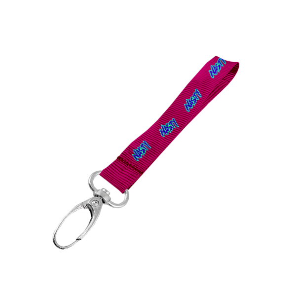 Petersham Wrist Phone Strap D/Sided Print with Lobster Clip 25 x 340mm