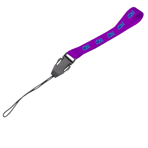 Satin Wrist Phone Strap D/Sided Print with Cellphone Clip 15 x 340mm