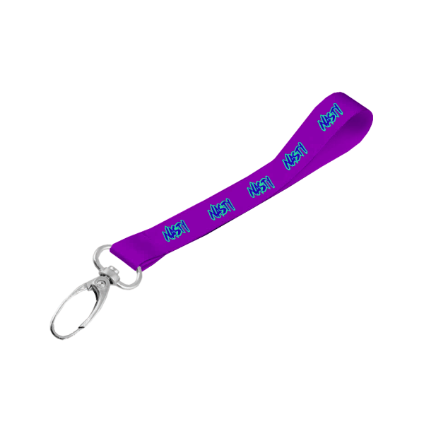 Satin Wrist Phone Strap D/Sided Print with Lobster Clip 15 x 340mm