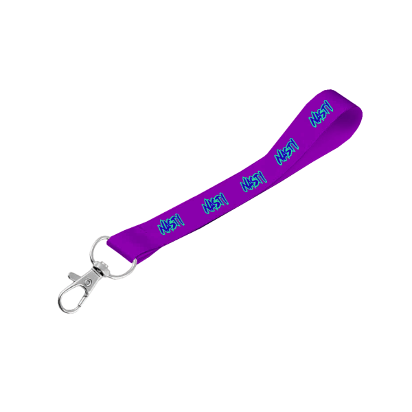 Satin Wrist Phone Strap D/Sided Print with Snap Hook 15 x 340mm