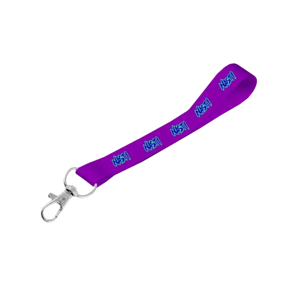 Satin Wrist Phone Strap D/Sided Print with Snap Hook 15 x 340mm
