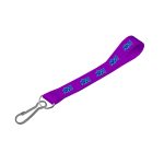 Satin Wrist Phone Strap D/Sided Print with Swivel Hook 15 x 340mm