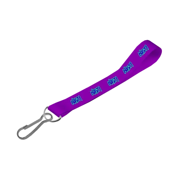 Satin Wrist Phone Strap D/Sided Print with Swivel Hook 15 x 340mm