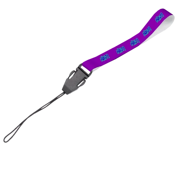 Satin Wrist Phone Strap S/Sided Print with Cellphone Clip 15 x 340mm