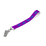 Satin Wrist Phone Strap S/Sided Print with Crocodile Clip 15 x 340mm