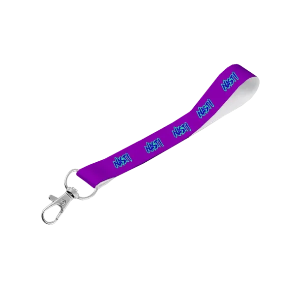 Satin Wrist Phone Strap S/Sided Print with Snap Hook 15 x 340mm