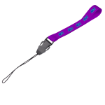 Satin Wrist Phone Strap D/Sided Print with Cellphone Clip 20 x 340mm
