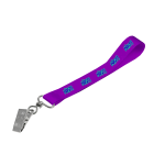 Satin Wrist Phone Strap D/Sided Print with Crocodile Clip 20 x 340mm