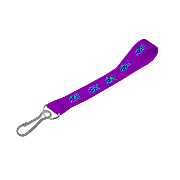 Satin Wrist Phone Strap D/Sided Print with Swivel Hook 20 x 340mm