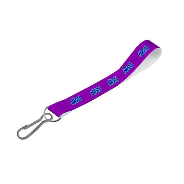 Satin Wrist Phone Strap S/Sided Print with Swivel Hook 20 x 340mm