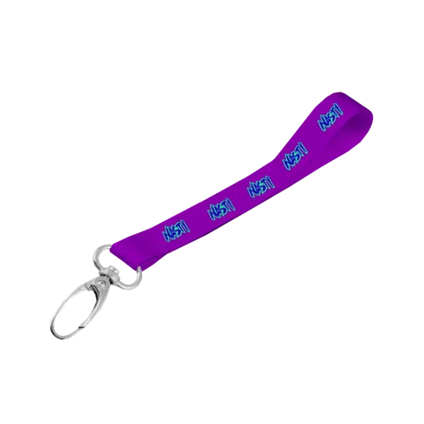 Satin Wrist Phone Strap D/Sided Print with Lobster Clip 25 x 340mm