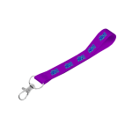 Satin Wrist Phone Strap D/Sided Print with Snap Hook 25 x 340mm
