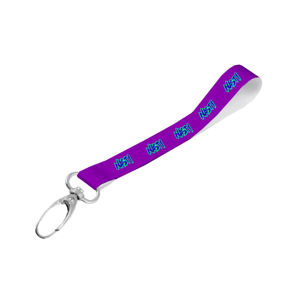 Satin Wrist Phone Strap S/Sided Print with Lobster Clip 25 x 340mm