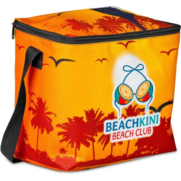 Pre-Production Sample Hoppla Quebec Recycled PET Stitch-Bond 12 Can Cooler