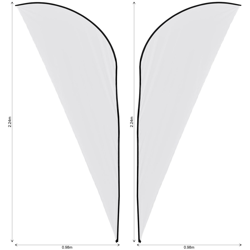 Legend 2m Sublimated Sharkfin Double-Sided Flying Banner Skin (Excludes Hardware) - Image 2