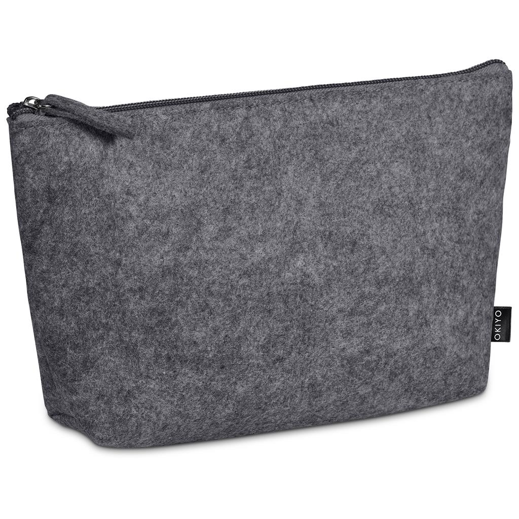 Okiyo Kesho Recycled PET Felt Mini Cosmetic Bag - Image 10