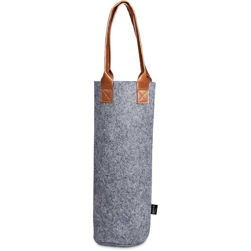 Okiyo Tahada RPET Felt Wine Tote - Image 7