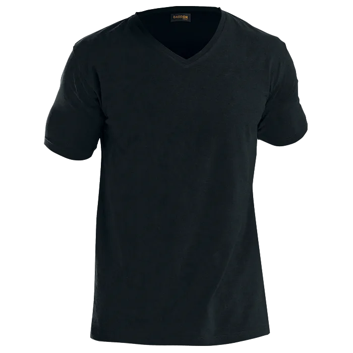 170g Slim Fit V-Neck T-Shirt Mens - Image 4