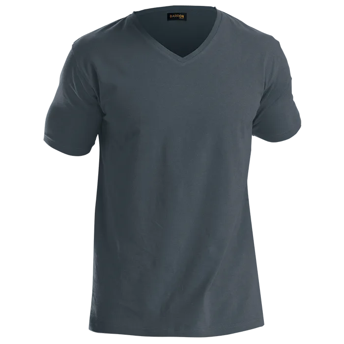 170g Slim Fit V-Neck T-Shirt Mens - Image 5