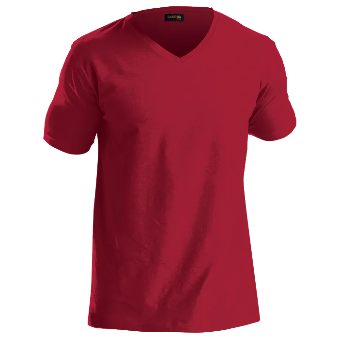 170g Slim Fit V-Neck T-Shirt Mens - Image 6