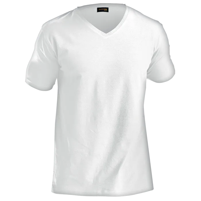 170g Slim Fit V-Neck T-Shirt Mens - Image 7