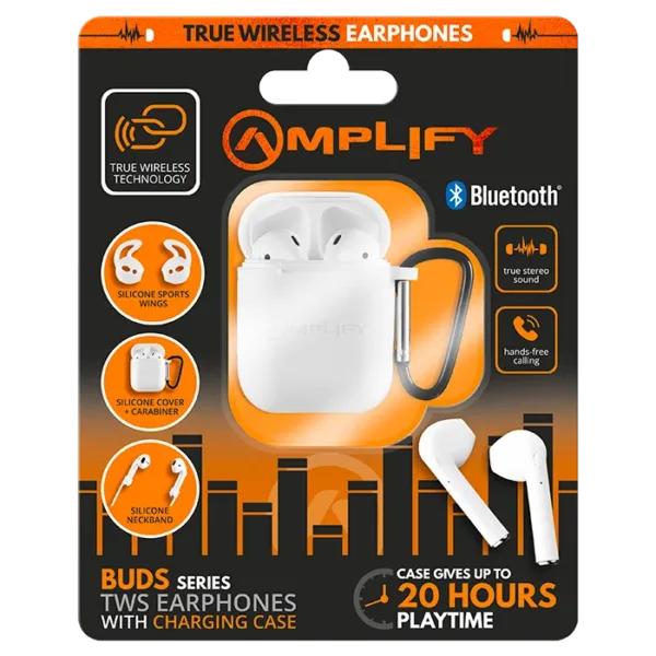 Amplify Buds Series True Wireless Earphones with Accessories