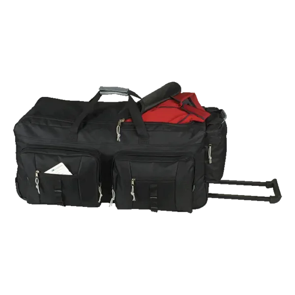 Dual Front Pocket Rolling Travel Duffel