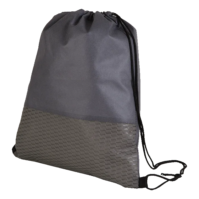 Wave Design Drawstring Bag Non-Woven