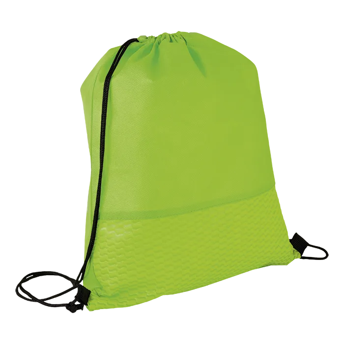 Wave Design Drawstring Bag Non-Woven - Image 2