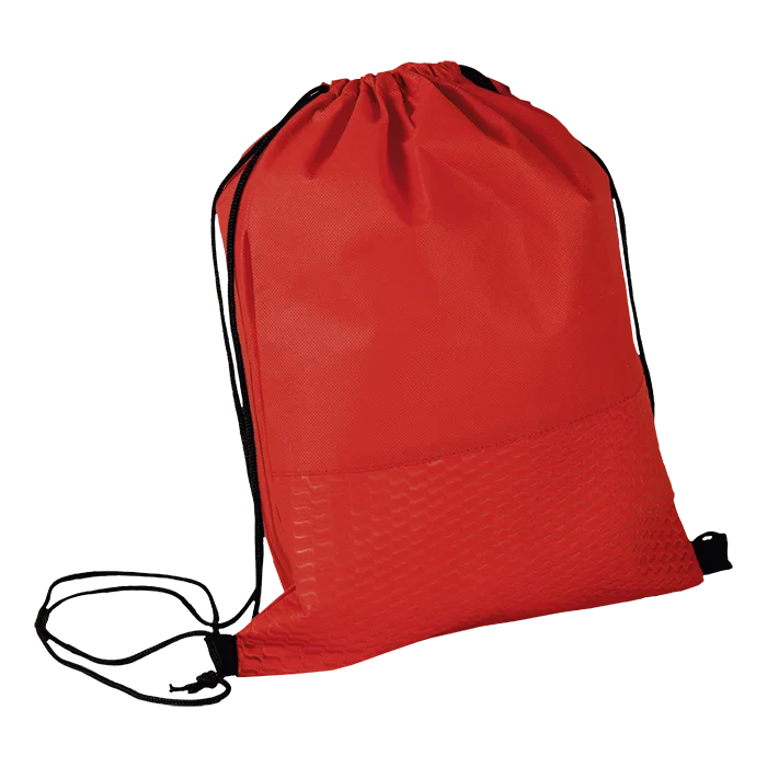 Wave Design Drawstring Bag Non-Woven - Image 6