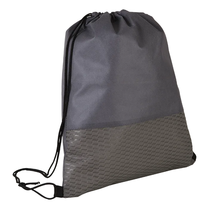 Wave Design Drawstring Bag Non-Woven - Image 7