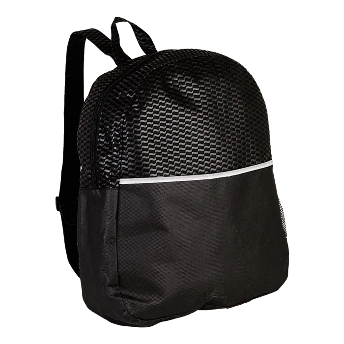 Wave Design Backpack Non-Woven