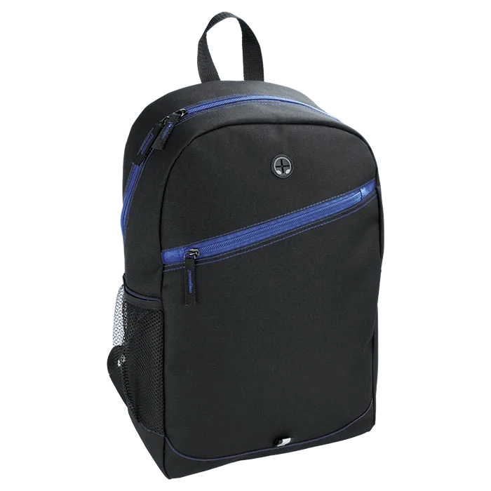 Backpack With Contrast Colour Diagonal Zip - Image 3