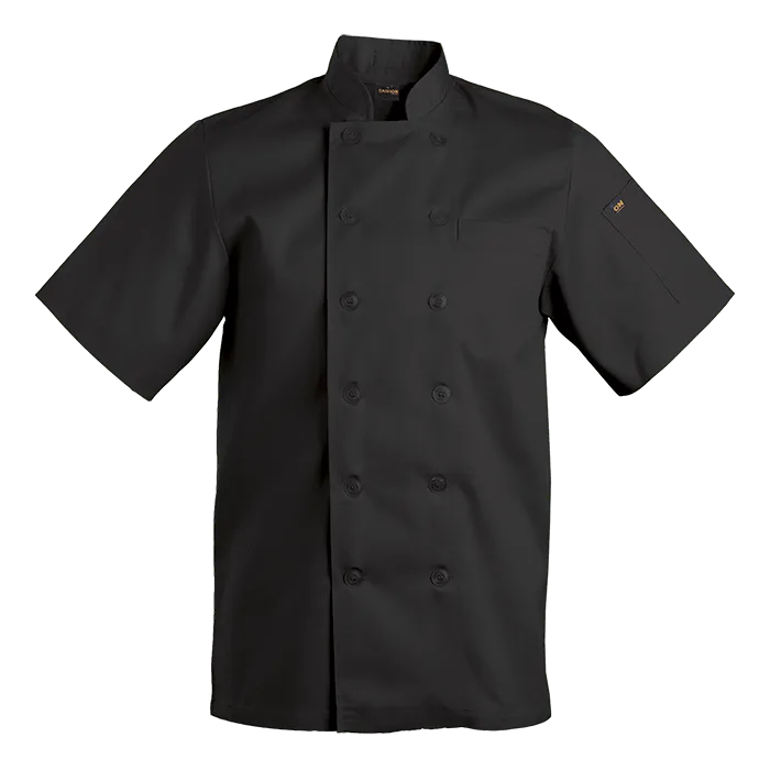 Savona Short Sleeve Chef Jacket Mens - Image 4