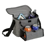 Cooler with Folding Cup Holders